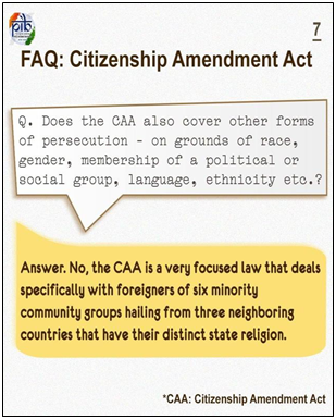 FAQ:CAA