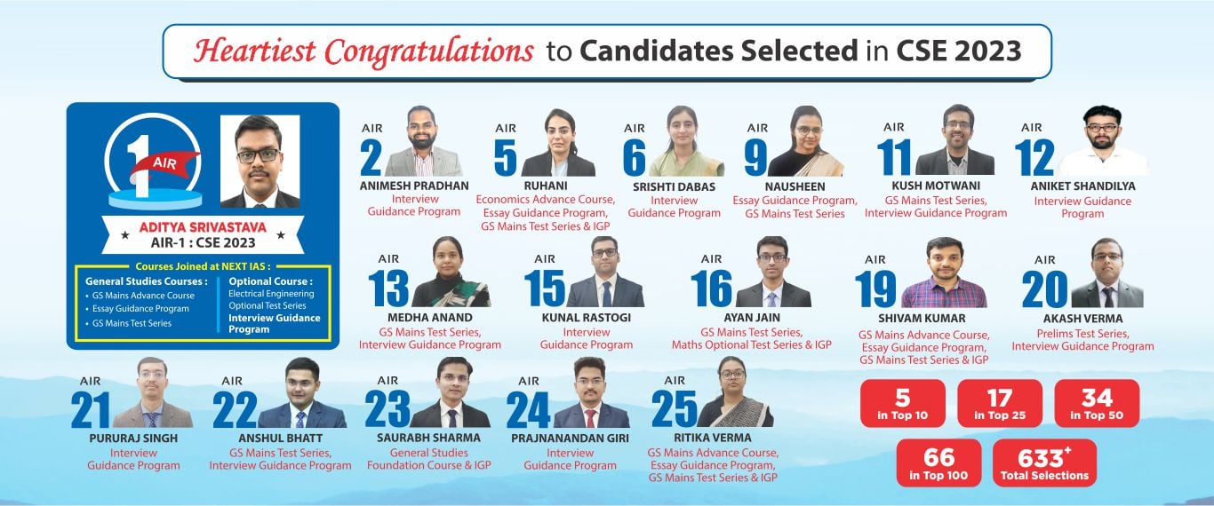next ias upsc cse 2023 selections