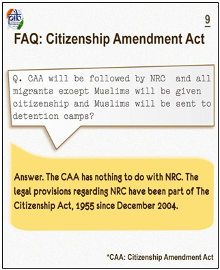 FAQ:CAA