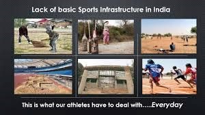 lack of basic sports infrastructure in india